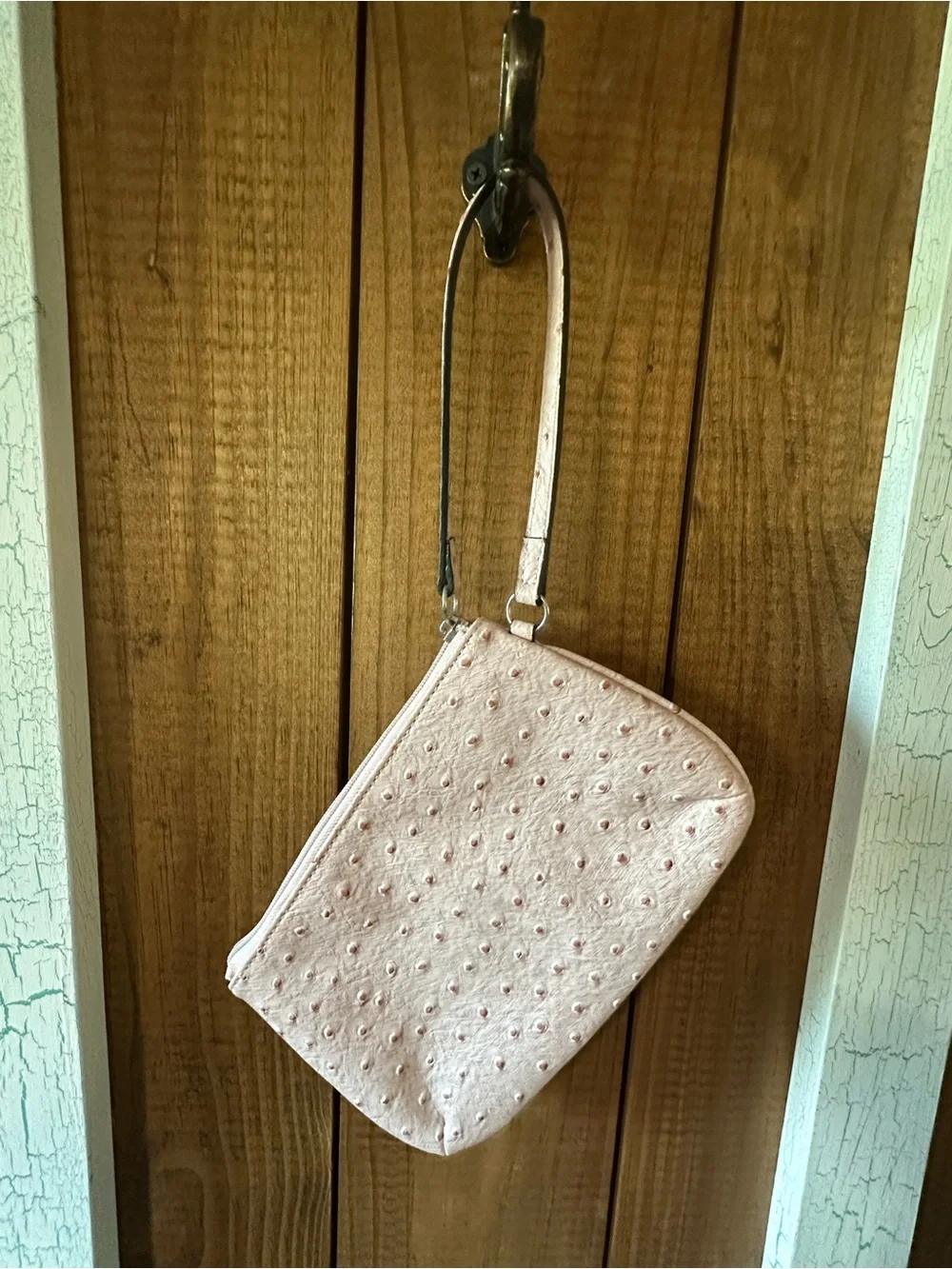Pink Guess Wristlet Clutch Bag